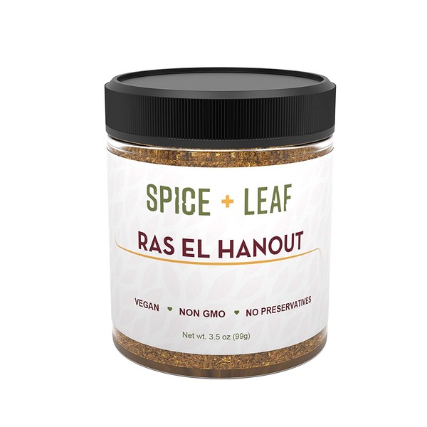 Ras El Hanout by Spice + Leaf - Premium Morrocan Spice Blend | Vegan, Non GMO, Salt Free, and Preservative Free