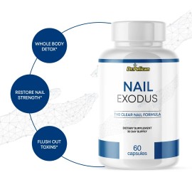 Pelican Vitamins Nail Exodus- Nail Support- 3 Bottles- 180 Capsules