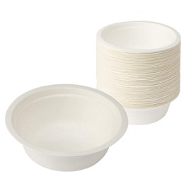 Sunup Sugarcane Pulp Mold, 50 Sheets Paper Plates, Safe Quality, P3550MLD (11.8 fl oz (350 ml) 50 Pieces