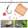 Luroad Carp Fishing Hair Rigs, 20 Pcs Curved Barbless Carp