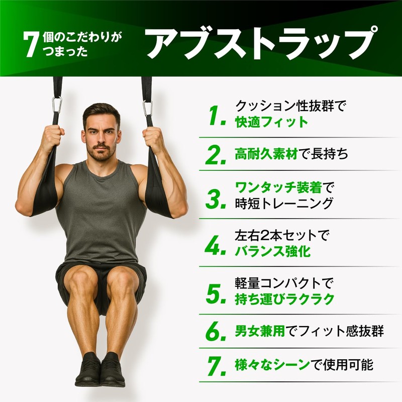 Geum Abdominal Strap 2-Piece Set for Abdominal Training, Hanging Muscle