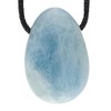 Lebensquelle Plus Aquamarine Teardrop Pendant | Drilled Tumbled Stone Pendant