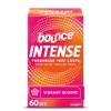 Bounce Intense Dryer Sheets, Vibrant Bloom, 60 Count, Scent Boosting