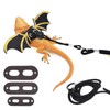 Adjustable Lizard Leash, 3 Sizes Reptile Leather Harness Bearded Dragon