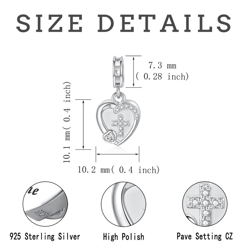 oGoodsunj Sterling Silver Cremation Urn Charm for Ashes Bead Charms
