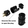 Oviitech Electrical Replacement Plug Connector Set, Extension Cord Ends Male