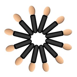 Aplicadores de Sombra de Ojos Desechables, 120 Piezas Brochas de Sombra de Ojos Pequeños Aplicadores de Sombra de Ojos Con Punta de Esponja, Palos de 1.57 Pulgadas, Mini Brochas de Maquillaj