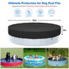 32" Foldable Dog Pool Cover, Round Swimming Pool Cover for