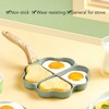 Egg Frying Pan Nonstick Heart Shaped 4 Cup Uniform Heating