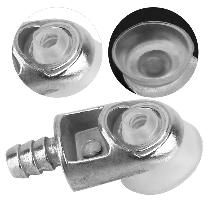 Tomotato 10Pcs Metal + Plastic Glass Shelf Brackets, Wall Mount,