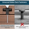 100PCS Hidden Fasteners Deck Fasteners for Installing Composite Deck Boards,