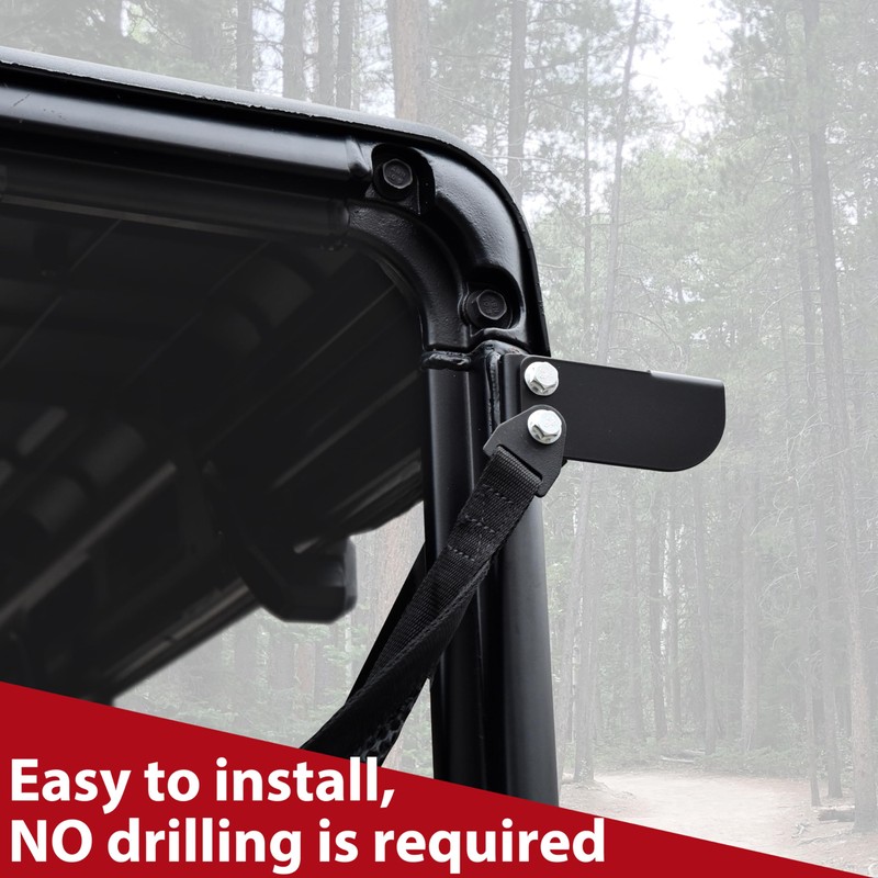 SAUTVS UTV Rear Roof Light Brackets, Rear Pro-fit Cage LED