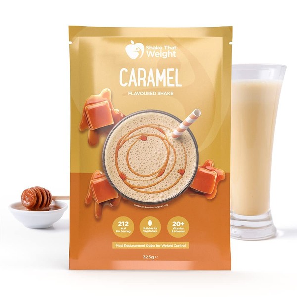 Caramel High Protein Meal Replacement Diet Milkshake - Shake That Weight