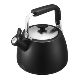 SILBERTHAL Induction Kettle 2.8 L - Stainless Steel Tea Kettle - Kettle for Camping - Whistling Kettle Black - Whistling Kettle Version 2024