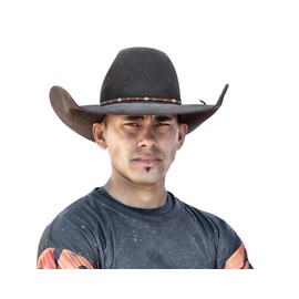 Rainbow Trimming Co. Leather Hat Band with Adjustable Fit and Contrast Stitching