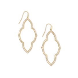 Kendra Scott Abbie Open Frame Earring in 14k Gold-Plated Brass, Fashion Jewelry for Women, Gold