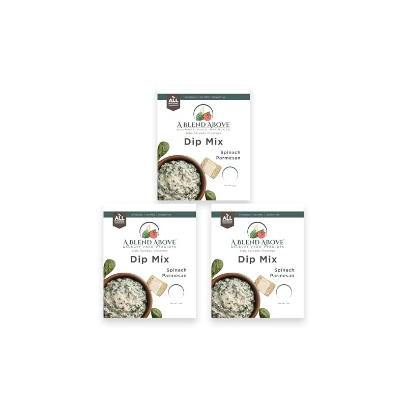 A Blend Above Spinach Parmesan Dip Mix, 1oz, (3 Pack),