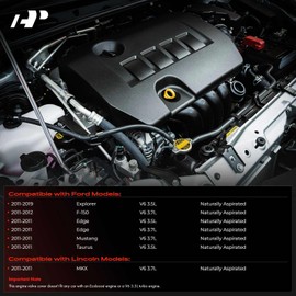 A-Premium Left Right Engine Valve Cover Kit Compatible with Ford Explorer 2011-2019, F-150 2011-2012, Mustang Edge Taurus, 3.5L 3.7L Naturally Aspirated Engine, with Gasket Bolt, BR3Z6582R BR3Z6582G