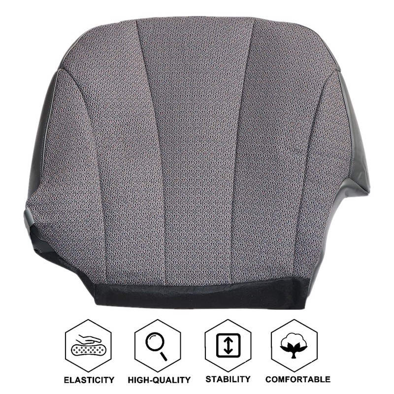 NLQR Front Driver Side Bottom Replacement Seat Cover Cloth Dark
