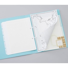 Lihit Lab Printed Loose Binder A4 Purple N3121-10