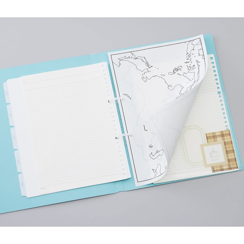 Lihit Lab Printed Loose Binder A4 Purple N3121-10