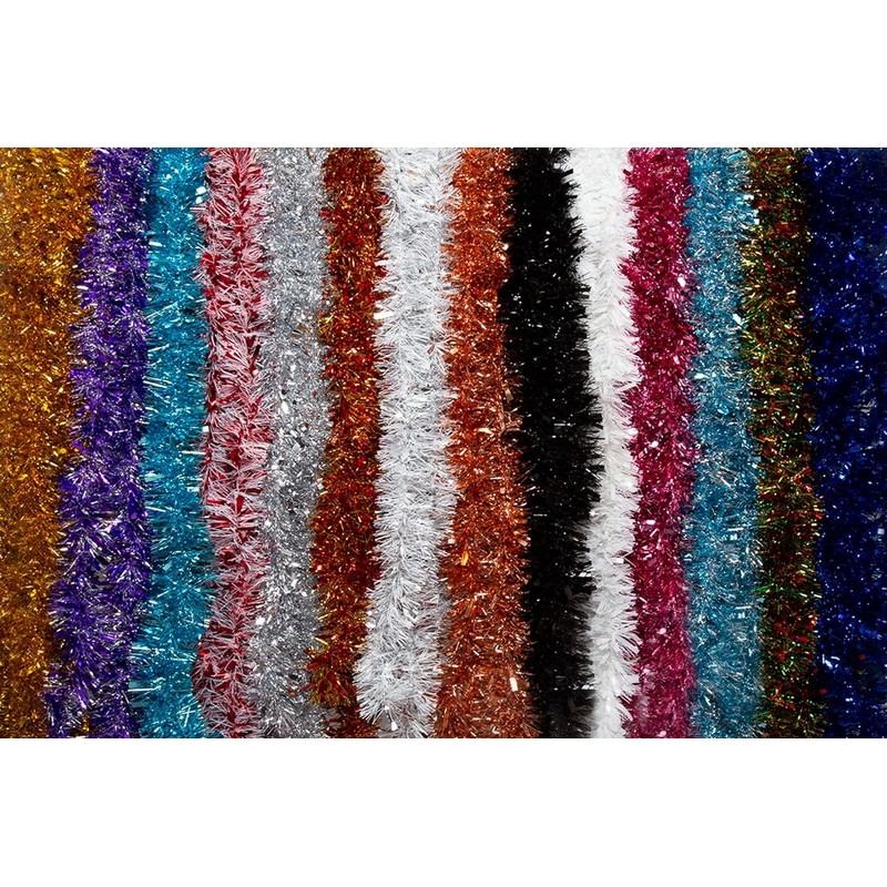 UKDeals direct ® 4m Metre Chunky/Fine Christmas Tinsel - Christmas