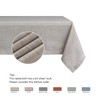maxmill Lux Faux Linen Table Cloth with Slubby Yarn Textured