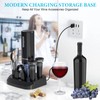 Moocoo Electric Wine Opener with Charging Base, Cordless Electric Wine