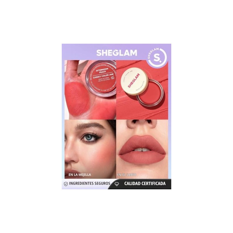 SHEGLAM Sunday Picnic Rubor en Crema Alta Pigmentación (Afternoon Peach)
