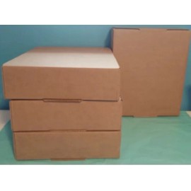 UPS Certified 50x BOXES 9" x 7" x 3" Corrugated Security Shipping Box NO TAPE NEEDED Boxes