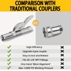 AORRZER Grease Gun Coupler 2 PCS, Strong Lock on Greases