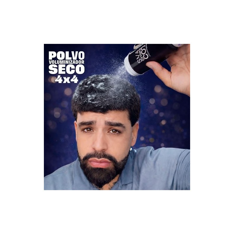 Polvo Voluminizador Seco para Peinar 4x4 Profesional