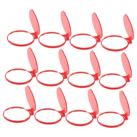 Alasum 12pcs Portable Makeup Mirrors Round Compact Mirrors for Travel Mini for for Purse Handbag Lightweight Design Red