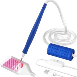 Electric Vacuum Diamond Painting Pen for Adults – Adjustable Suction, Plug-in Diamond Art Tool with Storage Tray, Accessories for Setting AB Stones Without Wax, Quiet and Stable Use (Blue)
