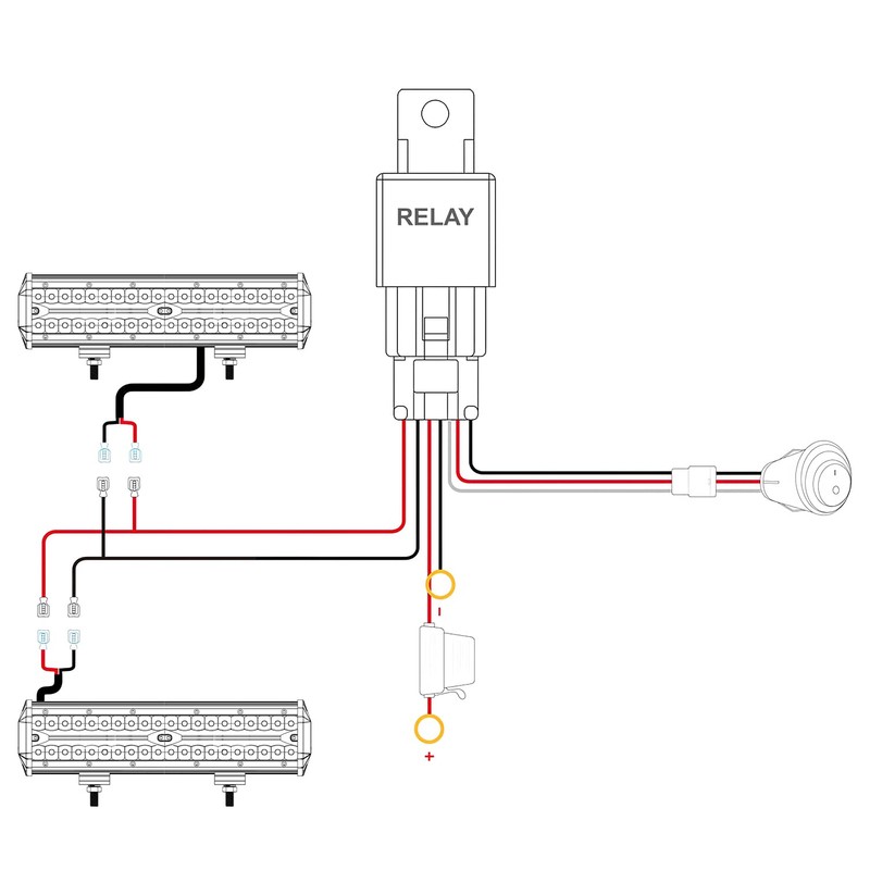 Nilight LED Bar 12 Inch Triple Row Spot Flood Combo