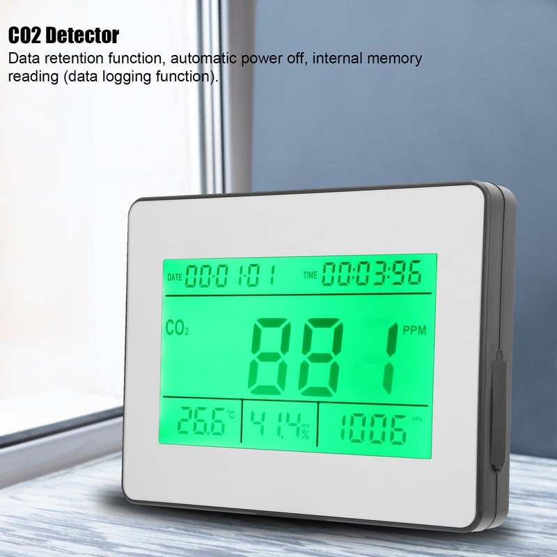 TL‑2000A Multifunctional CO2 Meter Temperature Humidity Recorder Air Quality Monitor