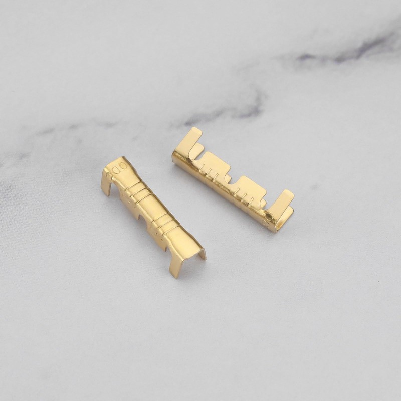 eMagTech 200Pcs Brass Crimp Electrical Connector Wire U-Shaped Terminal, U-Shaped