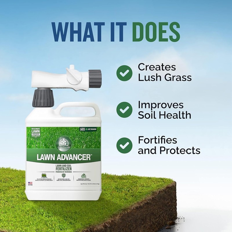 Turf Titan Lawn Advancer Fast-Acting Liquid Lawn Fertilizer (32 oz)