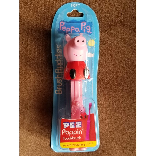 Brush Buddies Peppa Pig Poppin' Pez Toothbrush, 0.100 Pound