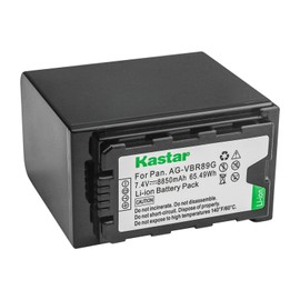 Kastar 2-Pack AG-VBR89 Battery and LCD AC Charger Compatible with Panasonic AG-VBR59 AG-VBR59G, AG-VBR89 AG-VBR89G, AG-VBR118 AG-VBR118G, VW-VBD29, VW-VBD58 VW-VBD58E-K VW-VBD58PPK, VW-VBD78, VW-VBD98