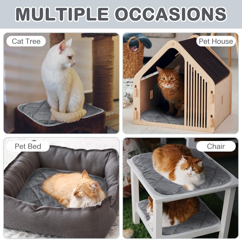 Clysee 4 Pack Self Heating Cat Pad Self Warming Dog