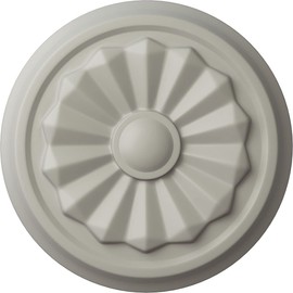 Ekena Millwork CM07OLPCF Olivia Ceiling Medallion, 7 7/8"OD x 1 1/8"P (Fits Canopies up to 2 1/8"), Hand-Painted Pot of Cream