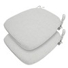 FUNHOME Outdoor Chair Cushions Set of 2,Patio Seat Cushion 17"x16"x2",U-Shaped