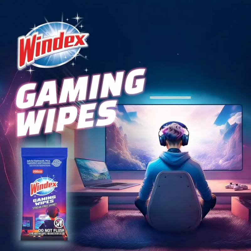 Wndex 윈덱스 게이밍 클리닝 물티슈 모든 장비와 전자제품을 즉시 청소할