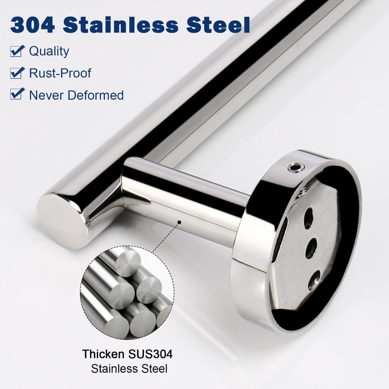 NearMoon Hand Towel Holder/Towel Ring, Thicken Stainless Steel Hand Towel