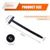 MOXRUQ 100 PCS Nylon Universal Cable Tie Buckle, Car Daily