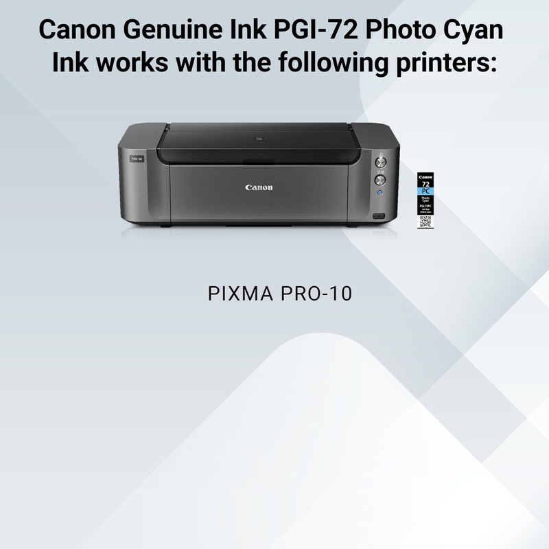 Canon PGI-72 Genuine Photo Cyan Ink Tank, Compatible with PIXMA
