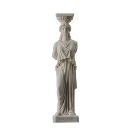 BeautifulGreekStatues Column Caryatid Statue Acropolis Athens Greek Roman Alabaster 9.8"
