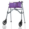 Top Glides 5-Pocket Carry-All Pouch for Stander Folding Walkers (Purple)