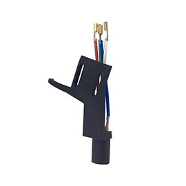Headshell Long ADC 7-Pin Black System Support Suitable for Turntables with Straight Tonearm
